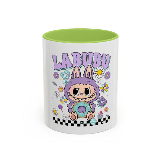 Tazza Labubu Pop Art | Tazza Colorata in Ceramica 315 ml – Collezione Personalizzabile.