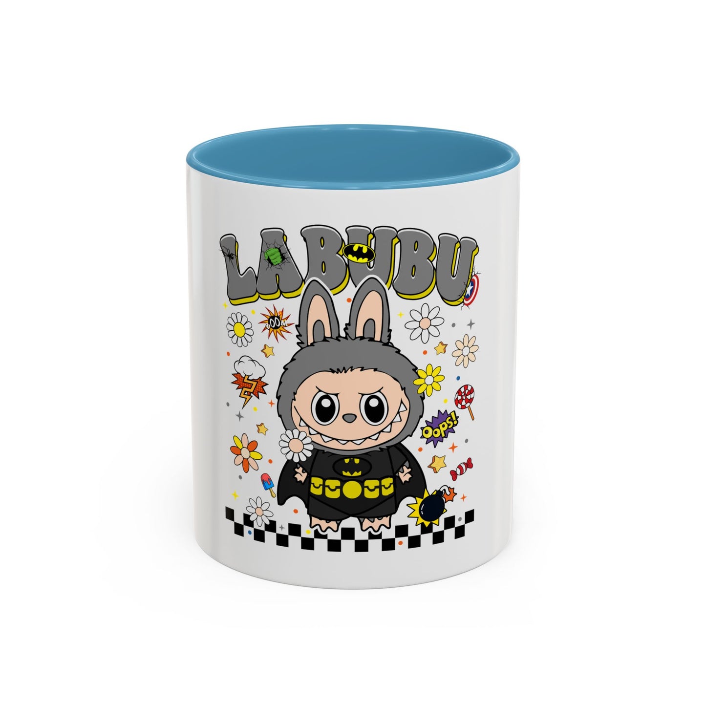 Tazza Labubu Pop Art | Tazza Colorata in Ceramica 315 ml – Collezione Personalizzabile.