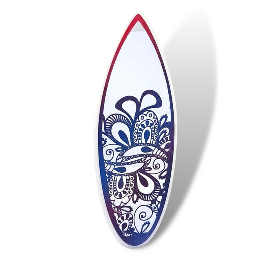 Specchio decorativo in plexiglass personalizzato "Tavola Surf"