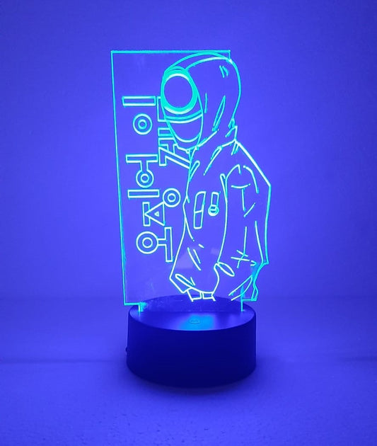 Lampada 3D - IL GIOCO - Realizzato in Plexiglass inciso a laser con base luminosa compresa di telecomando!